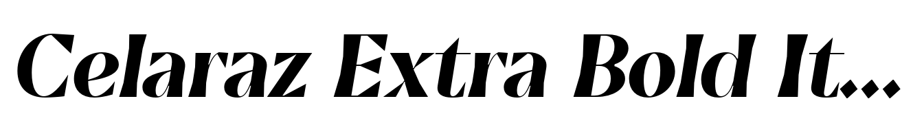 Celaraz Extra Bold Italic